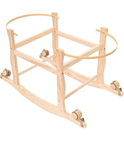 Amazon | クーファン ゆりかご ラタン 折り畳みキャスター付き レトロ